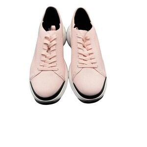 Neil Barrett Aker Lightning Bolt Knit Sneakers Pink EU 43 US 10 Designer New